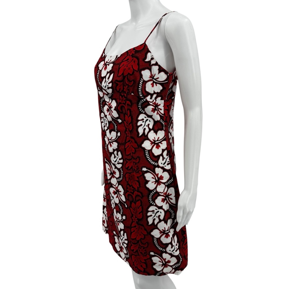 Womens KYS Sleeveless Red Hawaiian Aloha Dress M - Picture 4 of 6